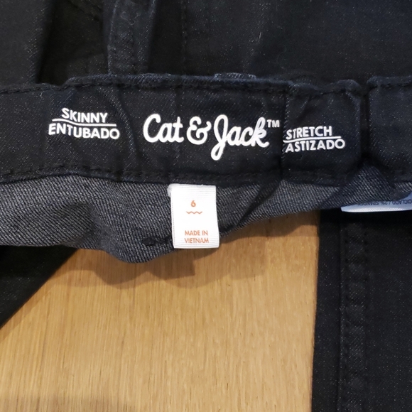 Cat & Jack Black Skinny Stretch Jeans - Picture 3 of 3